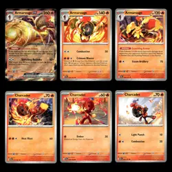 6x Armarouge ex Lot 27 Scarlet Violet Series Paradox Rift Pokemon Cards Set TCG - Image 1