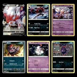 6x Hisuian Zoroark V Lot 146 Sword Shield Lost Origin Pokemon Cards Collection - Image 1
