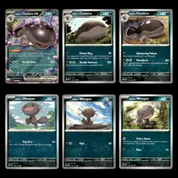 6x Paldean Clodsire ex Lot 59.0 Scarlet Violet Series Paldean Fates Pokemon Set - Image 1