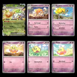 6x Espathra ex Lot 214.0 Scarlet Violet Series Paldean Fates Pokemon Cards Set - Image 1