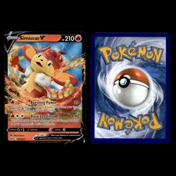 6x Simisear V Lot 22 Sword Shield Crown Zenith Pokemon Cards Collection Set TCG - Image 3