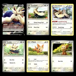 6x Stoutland V Lot 116 Sword Shield Crown Zenith Pokemon Cards Collection Set - Image 1