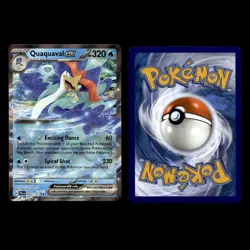 6x Quaquaval ex Lot 52 Scarlet Violet Series Paldea Evolved Pokemon Cards Set - Image 3