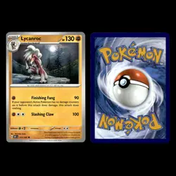 6x Lycanroc ex Lot 117 Scarlet Violet Series Paldea Evolved Pokemon Cards Set - Image 5