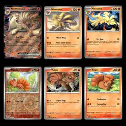 6x Ninetales ex Lot 38 151 Pokemon Cards Collection Set Deck Building TCG - Image 1