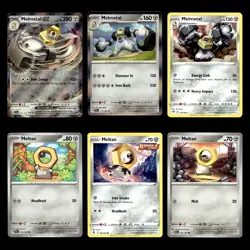 6x Melmetal ex Lot 105 Scarlet Violet Series Stellar Crown Pokemon Cards Set TCG - Image 1