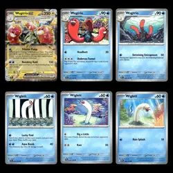 6x Wugtrio ex Pokemon Cards Lot 60 Scarlet Violet Series Temporal Forces Set TCG - Image 1