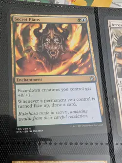 Secret Plans ~ Near Mint Khans of Tarkir MTG Magic (G) - Image 1