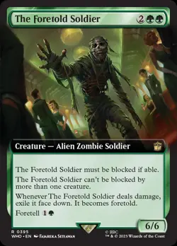 The Foretold Soldier (Extended Art) [Doctor Who] Foil Near Mint MTG - Image 1