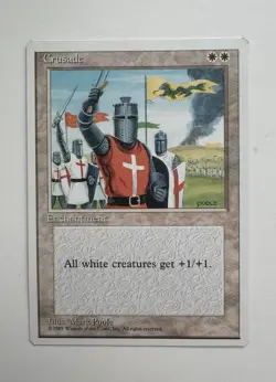 Magic: The Gathering Crusade 4th Edition 1995 Lightly Played MTG BANNED - Image 2