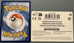 Pokemon Pikachu with Grey Felt Hat 085  Scarlet & Violet Promo Card - Image 4