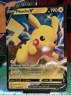 Pikachu V swsh061 - jumbo Card - NM - Image 3