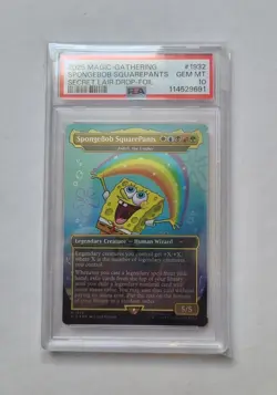 MTG SpongeBob SquarePants FOIL PSA 10 GEM MINT SpongeBob Magic Card SLD #1932 - Image 1