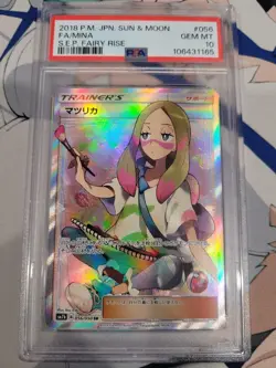 PSA 10 Mina 056/050 2018 Fairy Rise Japanese Pokemon Card - Image 1