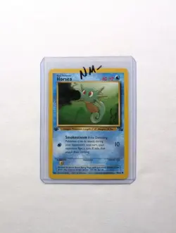 💎NM- 1st First Edition Horsea #49/62 Fossil Set Pokemon Card 1999 WOTC TCG - Image 12