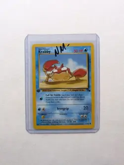 💎NM- 1st First Edition Krabby #51/62 Fossil Set Pokemon Card 1999 WOTC TCG - Image 12