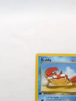💎NM- 1st First Edition Krabby #51/62 Fossil Set Pokemon Card 1999 WOTC TCG - Image 14