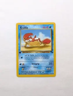 💎NM- 1st First Edition Krabby #51/62 Fossil Set Pokemon Card 1999 WOTC TCG - Image 2