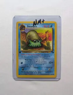 💎NM+ 1st First Edition Omanyte #52/62 Fossil Set Pokemon Card 1999 WOTC TCG - Image 12