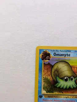 💎NM+ 1st First Edition Omanyte #52/62 Fossil Set Pokemon Card 1999 WOTC TCG - Image 14