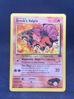 Brock's Vulpix - Gold W Stamp 37/132 - WoTC Promo - Pokemon Card - LP - Image 11