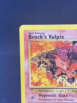 Brock's Vulpix - Gold W Stamp 37/132 - WoTC Promo - Pokemon Card - LP - Image 15
