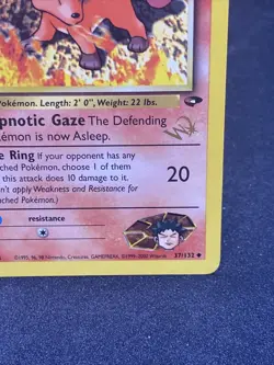 Brock's Vulpix - Gold W Stamp 37/132 - WoTC Promo - Pokemon Card - LP - Image 3