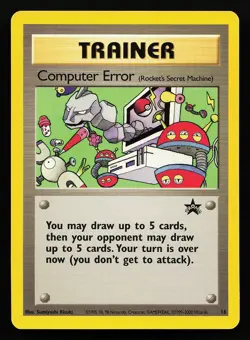 Computer Error 16 WOTC Black Star Promo Pokémon Card - Image 1