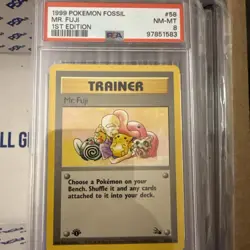 PSA 8 MR. FUJI 1st Edition #58 - Fossil 1999 WOTC Trainer Pokemon Card - Image 3