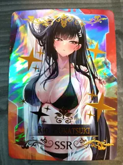 Beautiful Waifu Card - Rio Tsukatsuki - Goddess Story Blue Archive FOIL - Image 1