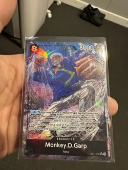 Monkey.D.Garp OP11-095 Alt Art A Fist of Divine Speed One Piece Card English - Image 1