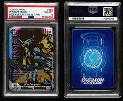 2021 Digimon Card Game - Release Special Ver 15 Wargreymon #BT2-065 PSA 8 10e3 - Image 3