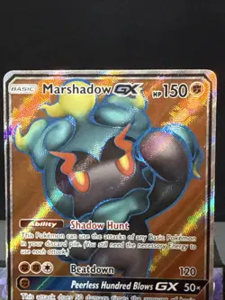 Pokemon Card Marshadow GX 137/147 Full Art Ultra Rare Holo Burning Shadows NM - Image 2
