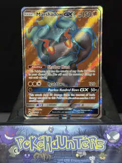 Pokemon Card Marshadow GX 137/147 Full Art Ultra Rare Holo Burning Shadows NM - Image 7
