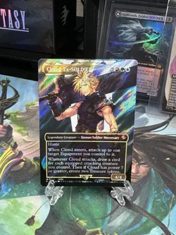 ⚡️Cloud, Ex-SOLDIER (Borderless) (Surge Foil) (Mint/NM) (MTG x FF)⚡️ - Image 13