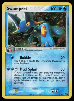 Swampert 5/17 Holo Rare POP Series 1 Pokémon Card - Image 3