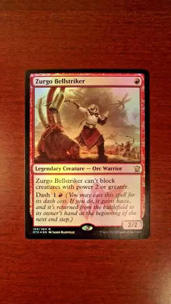 FOIL Zurgo Bellstriker - LP Lightly Played, Dragons of Tarkir, English MTG Magic - Image 1