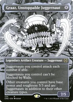 MTG Showcase Phyrexia: All Will Be One ONE Graaz, Unstoppable Juggernaut MINT - Image 1
