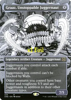 MTG Foil SC Phyrexia: All Will Be One ONE Graaz, Unstoppable Juggernaut MINT - Image 1