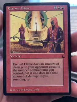 Mtg Eternal Flame NM The Dark - Image 1