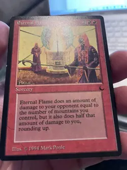 Mtg Eternal Flame NM The Dark - Image 2
