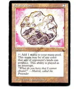 Fellwar Stone Artifact Uncommon The Dark MTG MP Good/Good+ - Image 3