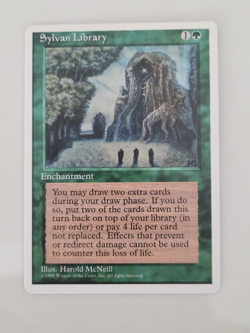 MTG- Sylvan Library - Fourth Edition NM Rare - Image 3