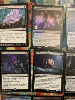 Mtg Small Black Bundle: Retro Swamps, Souls Of The Lost, Deadly Dispute Etc - Image 11