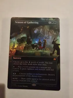 Season of Gathering (Borderless) Bloomburrow Foil - Image 3