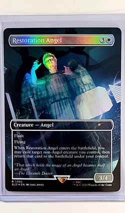MTG Magic the Gathering Secret Lair Dr. Who Foil Weeping Angel Restoration Angel - Image 3