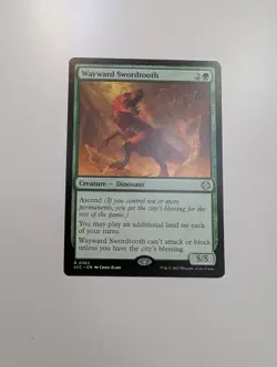 MTG - Wayward Swordtooth - The Lost Caverns of Ixalan NM/M Condition - Image 1