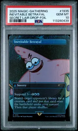 2025 Magic The Gathering Secret Lair Inevitable Betrayal Foil PSA 10 Gem Mint - Image 3