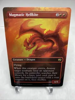 Magmatic Hellkite (Borderless) Tarkir: Dragonstorm Foil 380 M/NM - Image 1