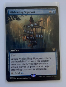 MTG – Wilds of Eldraine – Misleading Signpost Extended – Rare 0047 - Image 2